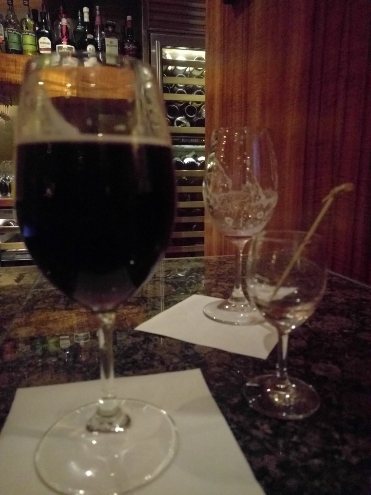 Chocolate-Cherry-infused vodka drink